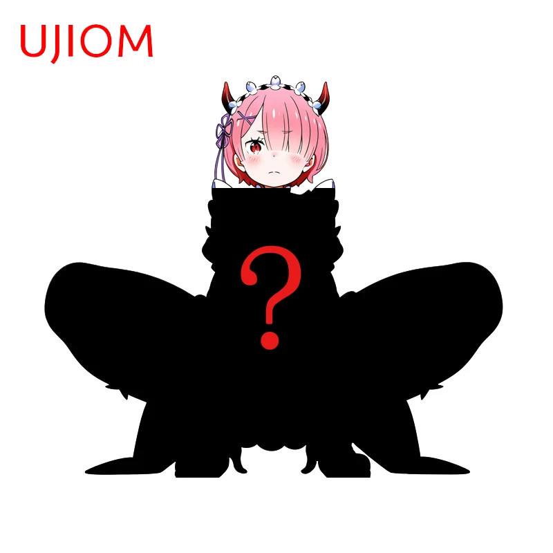UJIOM Rem Ram Anime Peripheral Wall Sticker Exquisite Tendy Enchanting Decal