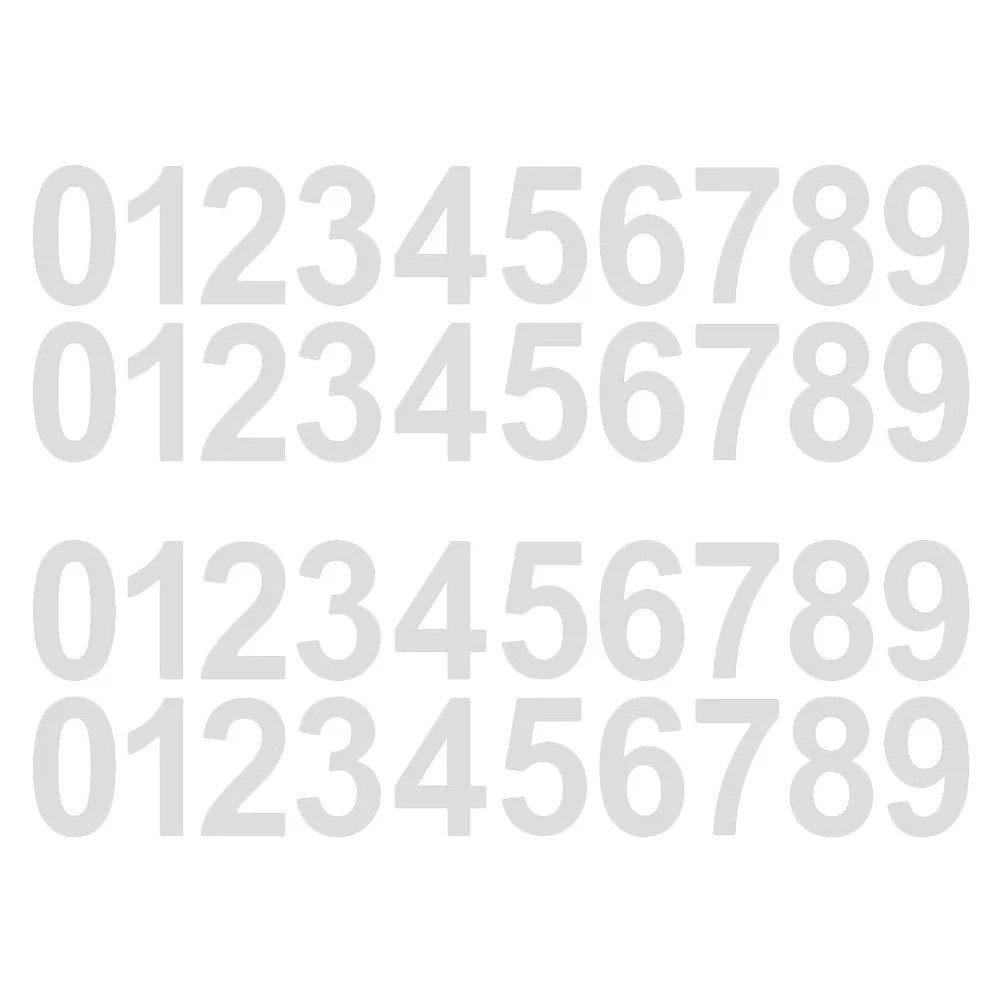 1/3x Reflective Mailbox Numbers for Outside, 2/3/4 Inch Self Adhesive Waterproof