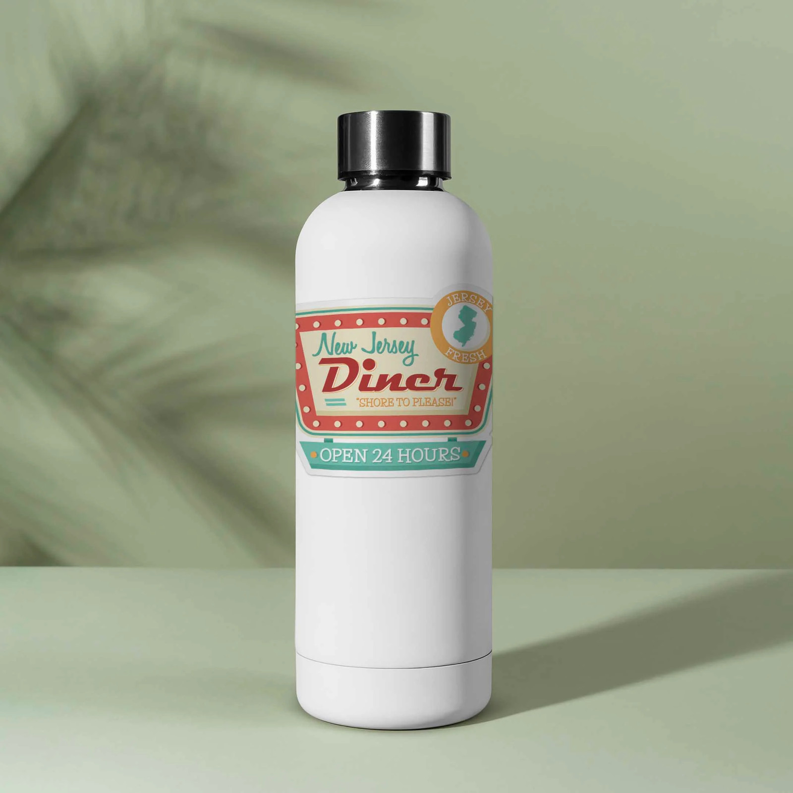 New Jersey Diner Sticker – Cute NJ Decal for Laptop & Hydroflask Water Bottle