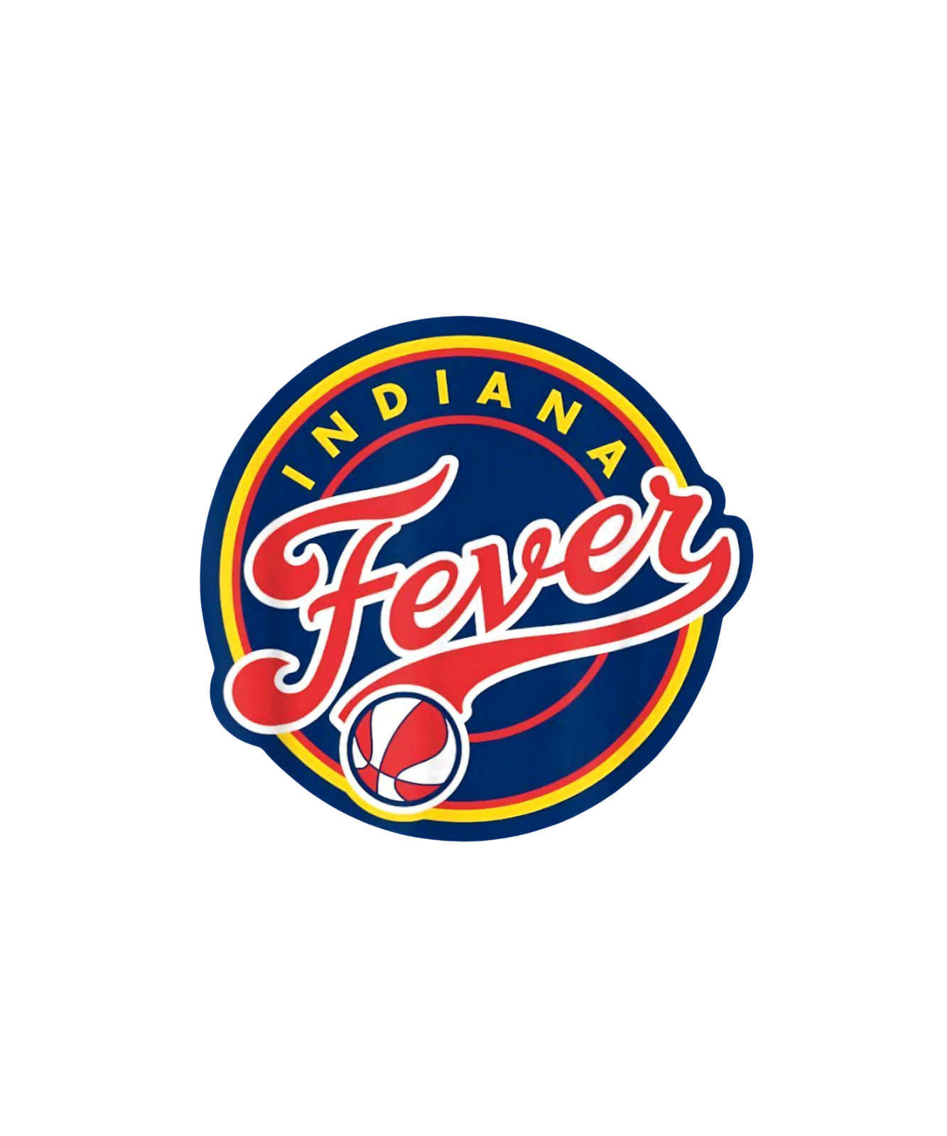 INDIANA FEVER Basketball logo Iron On Vinyl Heat Transfer Decal HTV