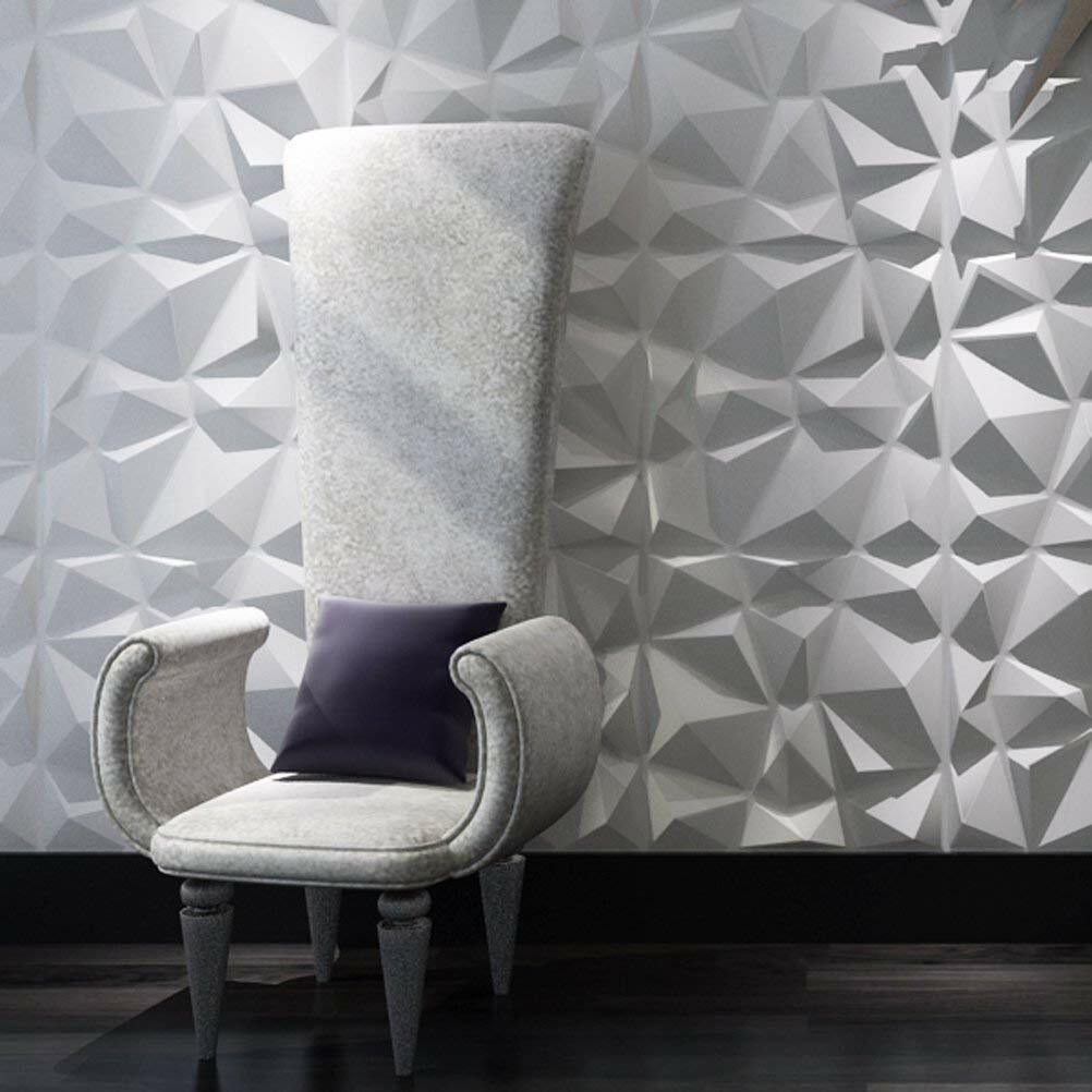 12Pcs/Set 3D Wall Panel PVC DIY Home Decor Wallpaper Background Decal 30x30CM US