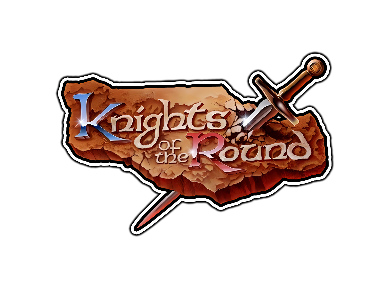 #2896 Knights of the Round Arcade Logo Retro Gaming Sticker Waterproof Vinyl Car