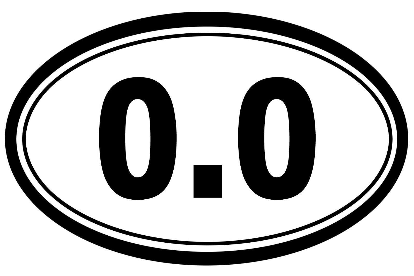 0.0 Funny Sticker Decal running marathon