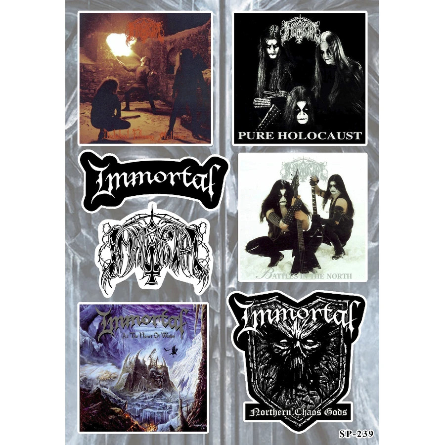 Immortal Albums Sticker Pack At The Heart of Winter Pure Holocaust Metal Band