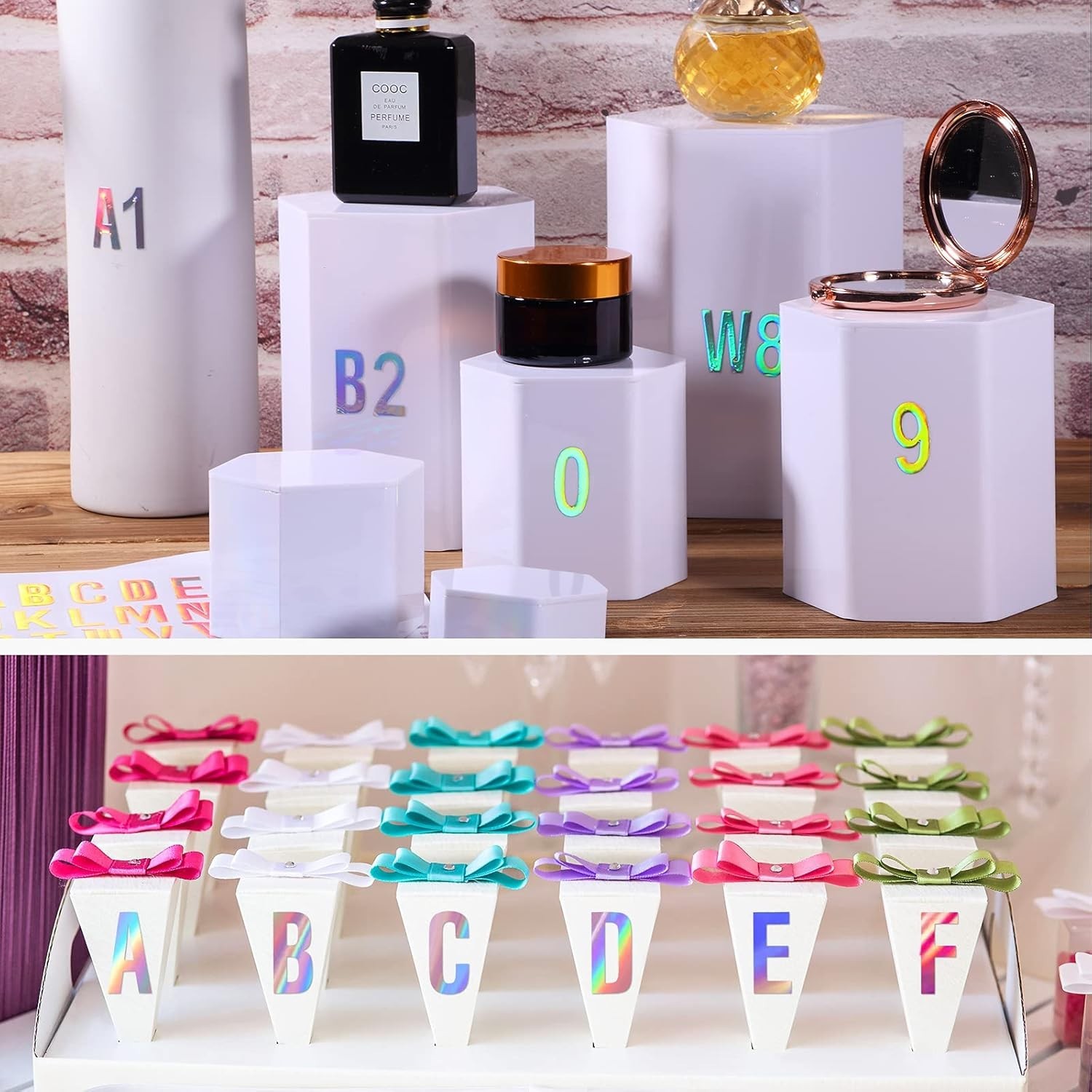 8 Sheets Self Adhesive Vinyl Letters Numbers Kit, Mailbox Numbers Sticker for…