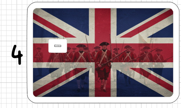 Union Jack Flag Credit Debit ATM Card Skin Sticker Art England Europe Lion Neon