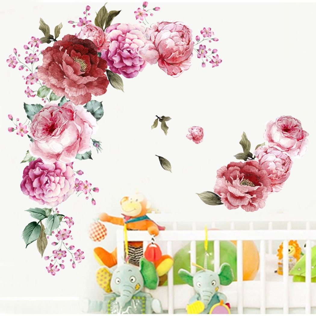 Art Nursery Wall Sticker Decals Flowers Home Decor Room Practical