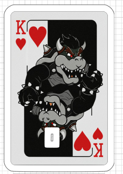 Gothic Super Mario Credit Debit ATM Card Skin Sticker Toad Princess Peach Bowser