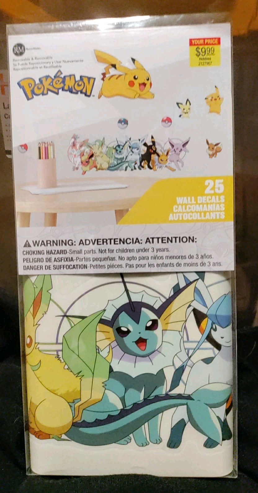 Pokemon Peel And Stick Wall Decals 25 Count Room Mates 2022 Kids Room Decor