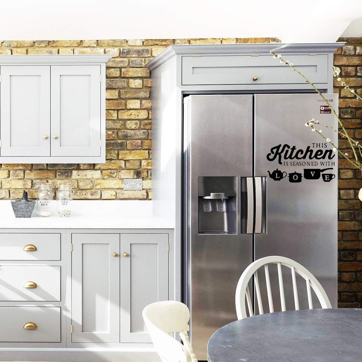 Kitchen Art Font Decorative Wall Stickers PVC Material Decals for Kitchen Wal…