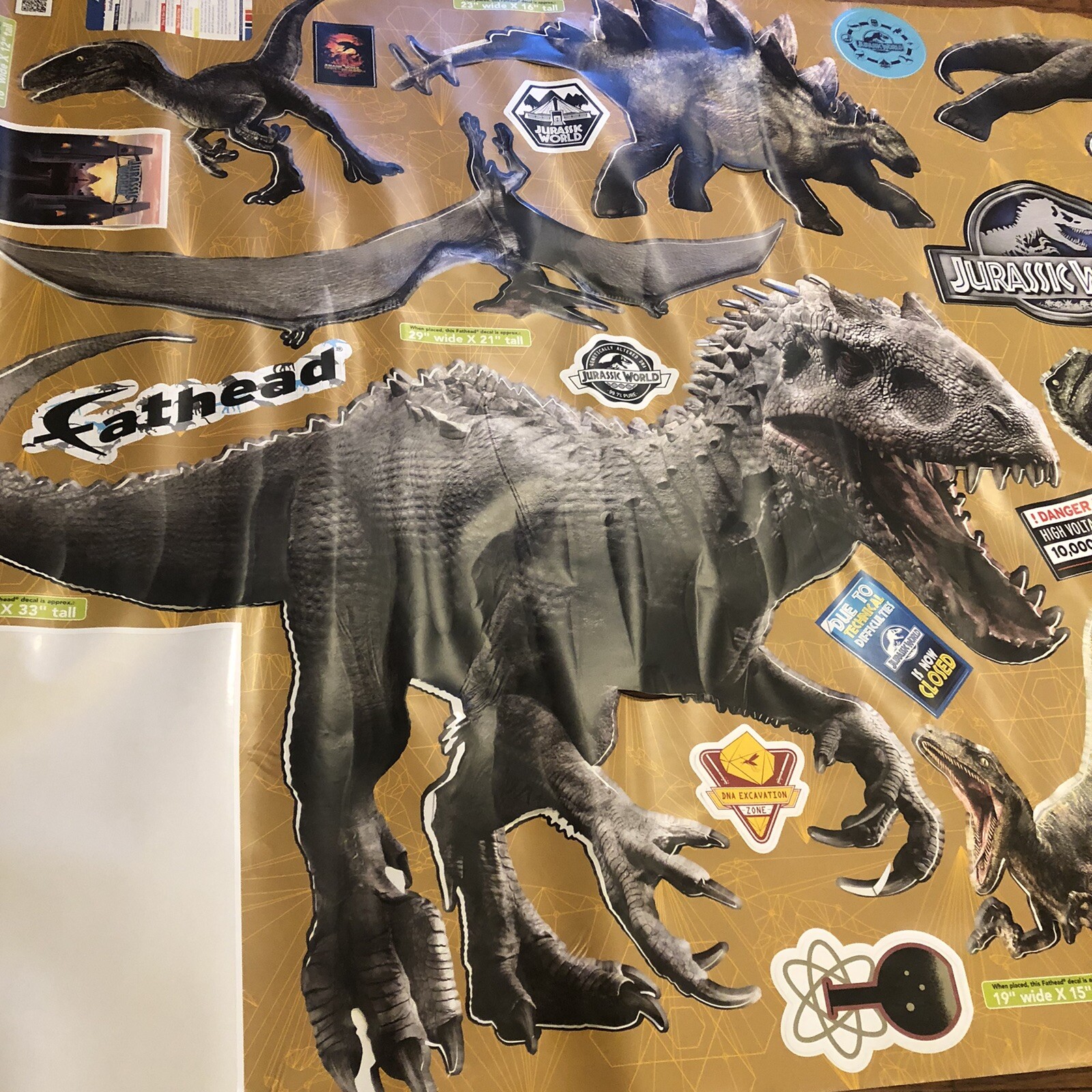 Fathead Jurassic World Large Dinosaur Wall Decals Stickers Discontinued