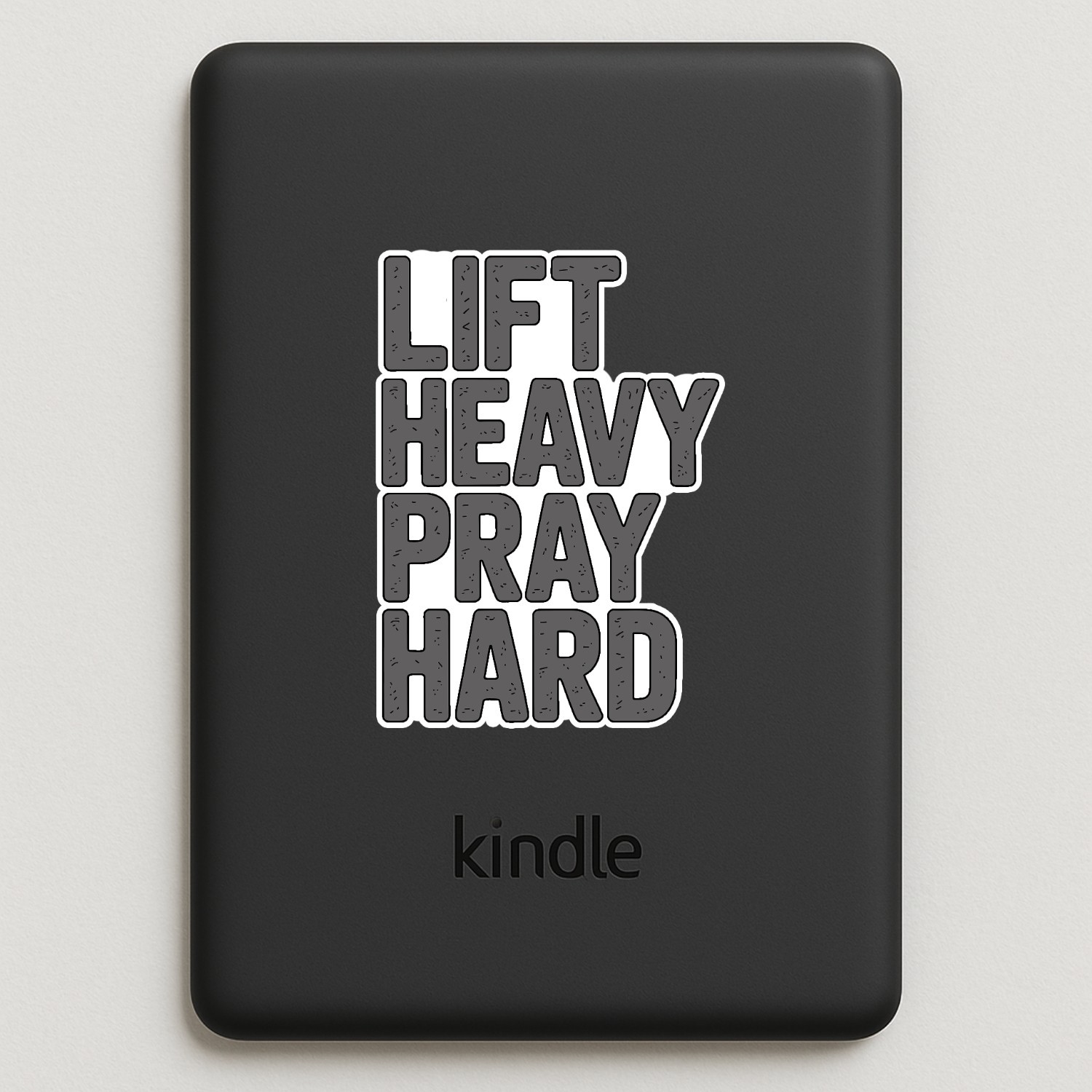 Lift Heavy Pray Hard Stickers: Christian Fitness Decals – Waterproof 4-Pack