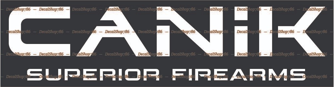 CANIK Firearms – Outdoor/Hunting Sports – Vinyl Die-Cut Peel N' Stick Decals