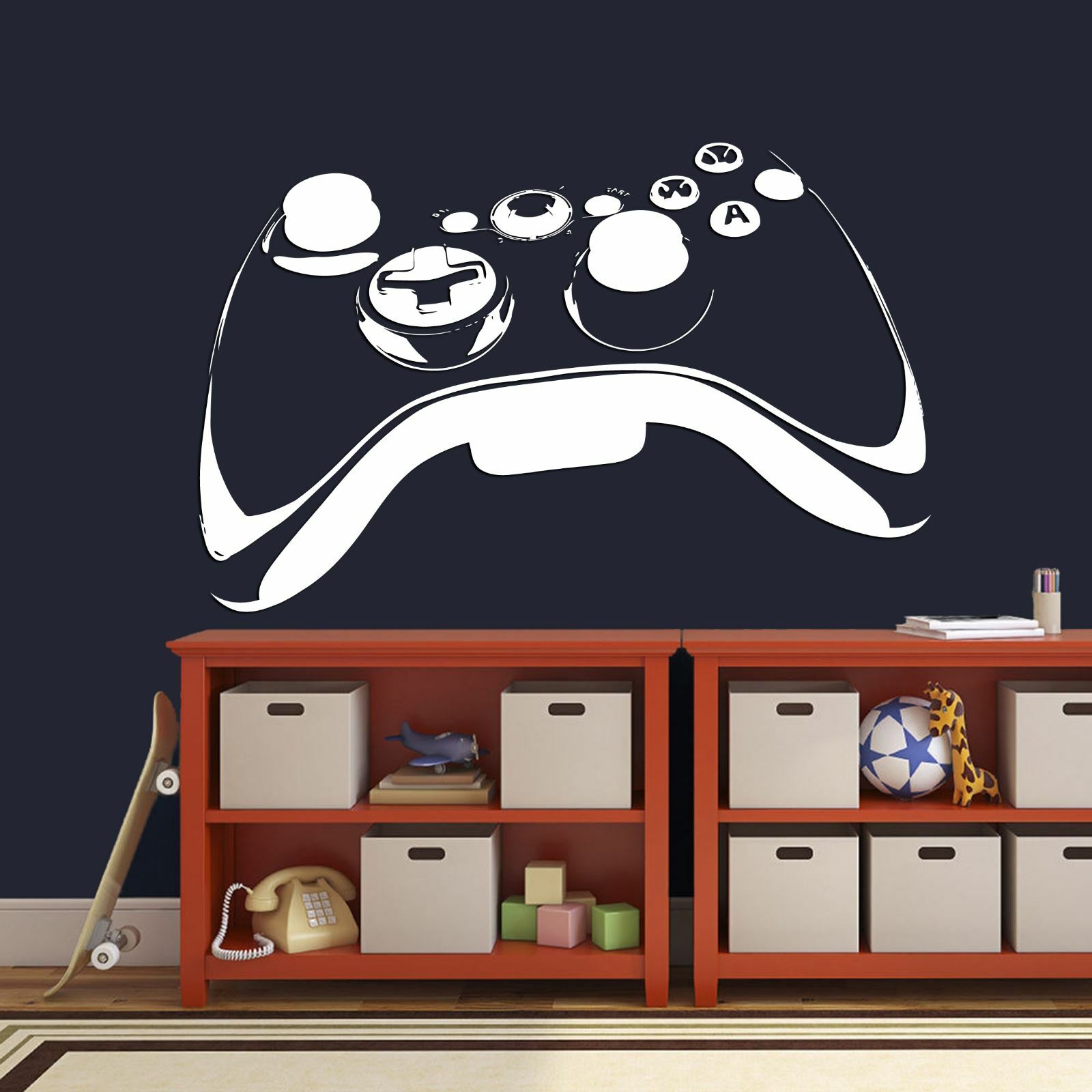 Video Game Controller Wall Decal, Video Game Décor Sticker, Gamer Joystick se178