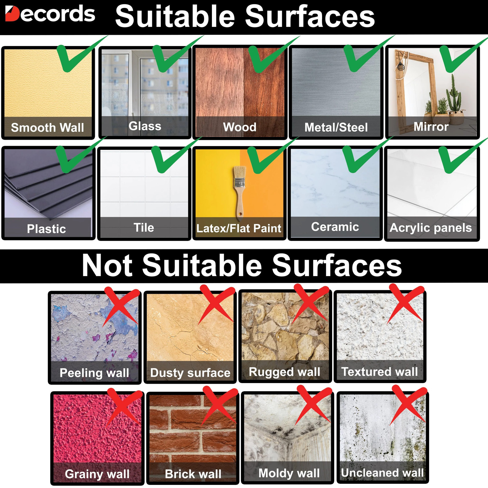 White Dragon Wall Decal | 3D Wall Hole Sticker