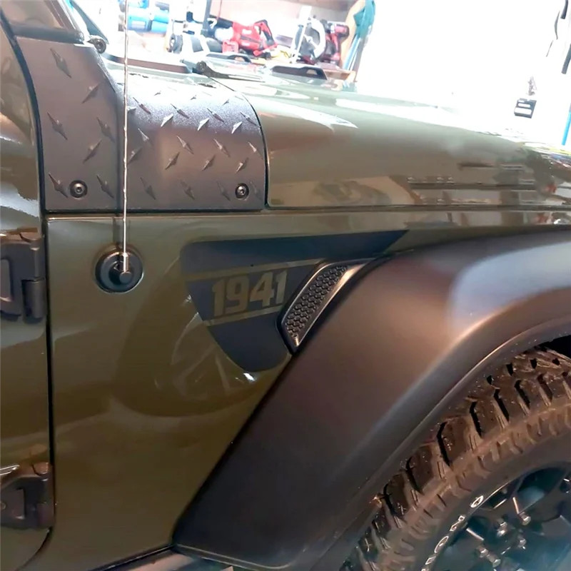 Aftermarket Jeep Wrangler JL & Gladiator JT Side Fender Vent “1941” Decal – Prec