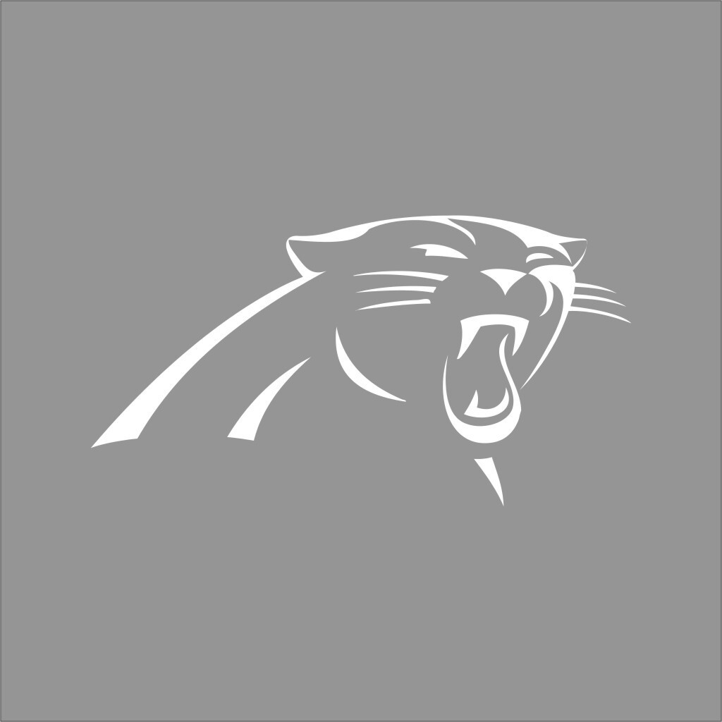 Carolina Panthers NFL Team Logo 1 Color Vinyl Decal Sticker Window Car Wall