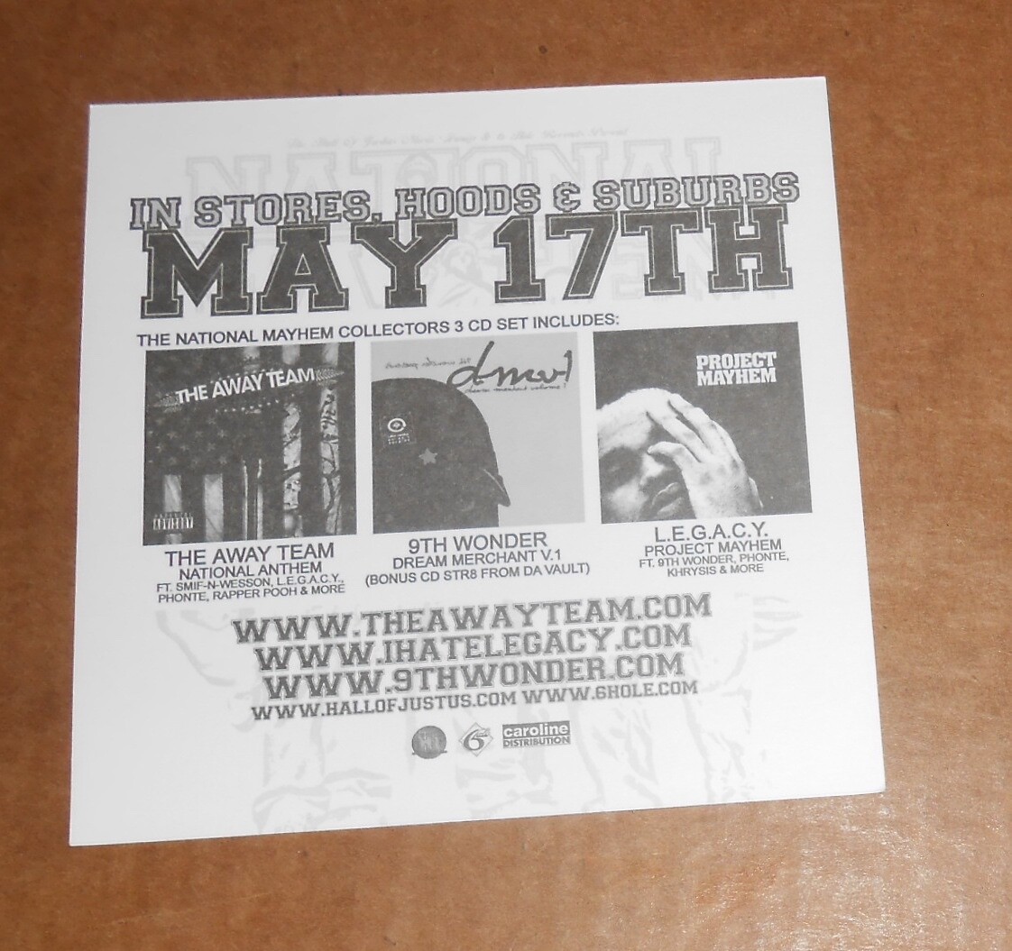 National Mayhem Sticker Promo 5×5 RAP RARE