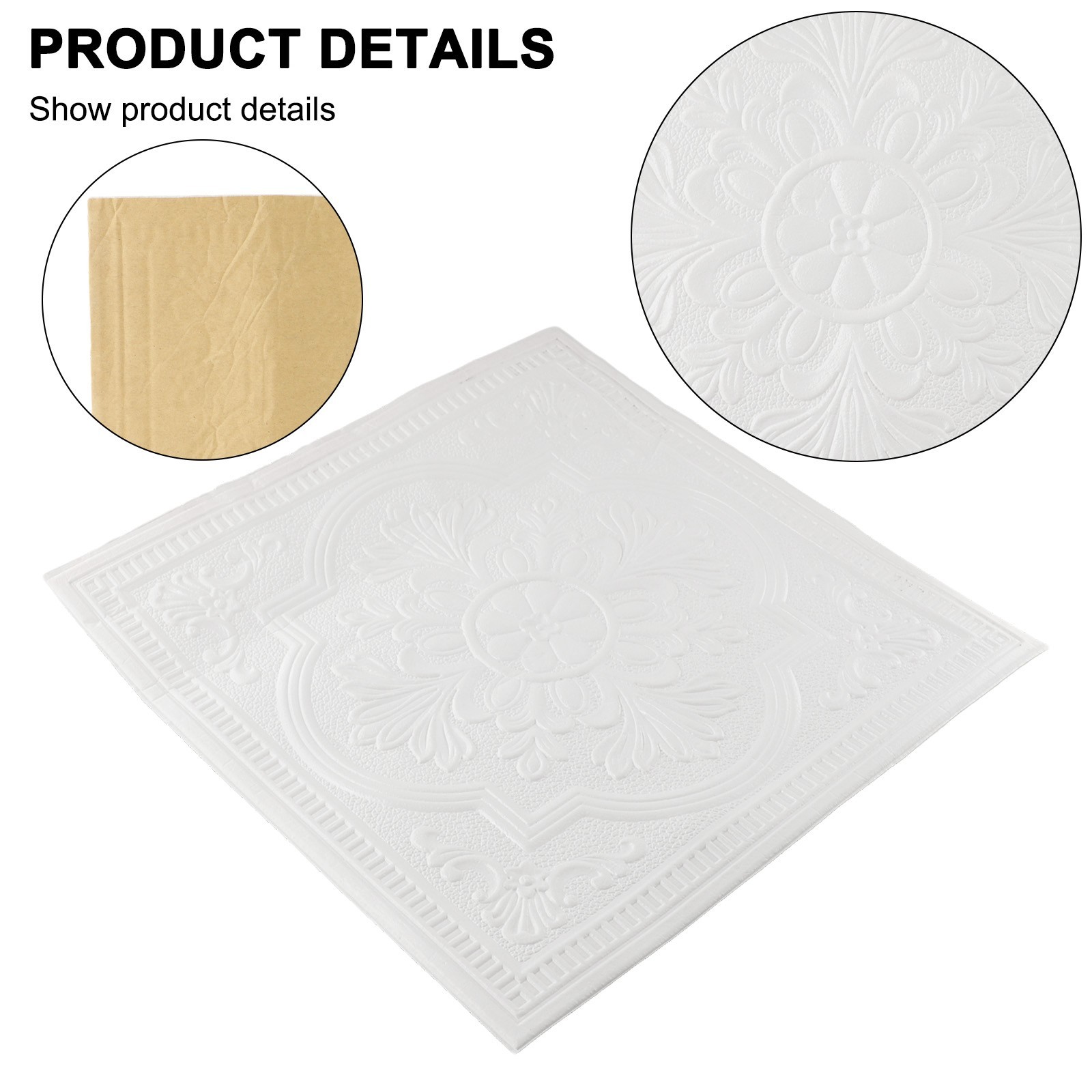 Sound Insulated Soft Foam Panels Selfadhesive for TILE Wall Sticker Waterproof