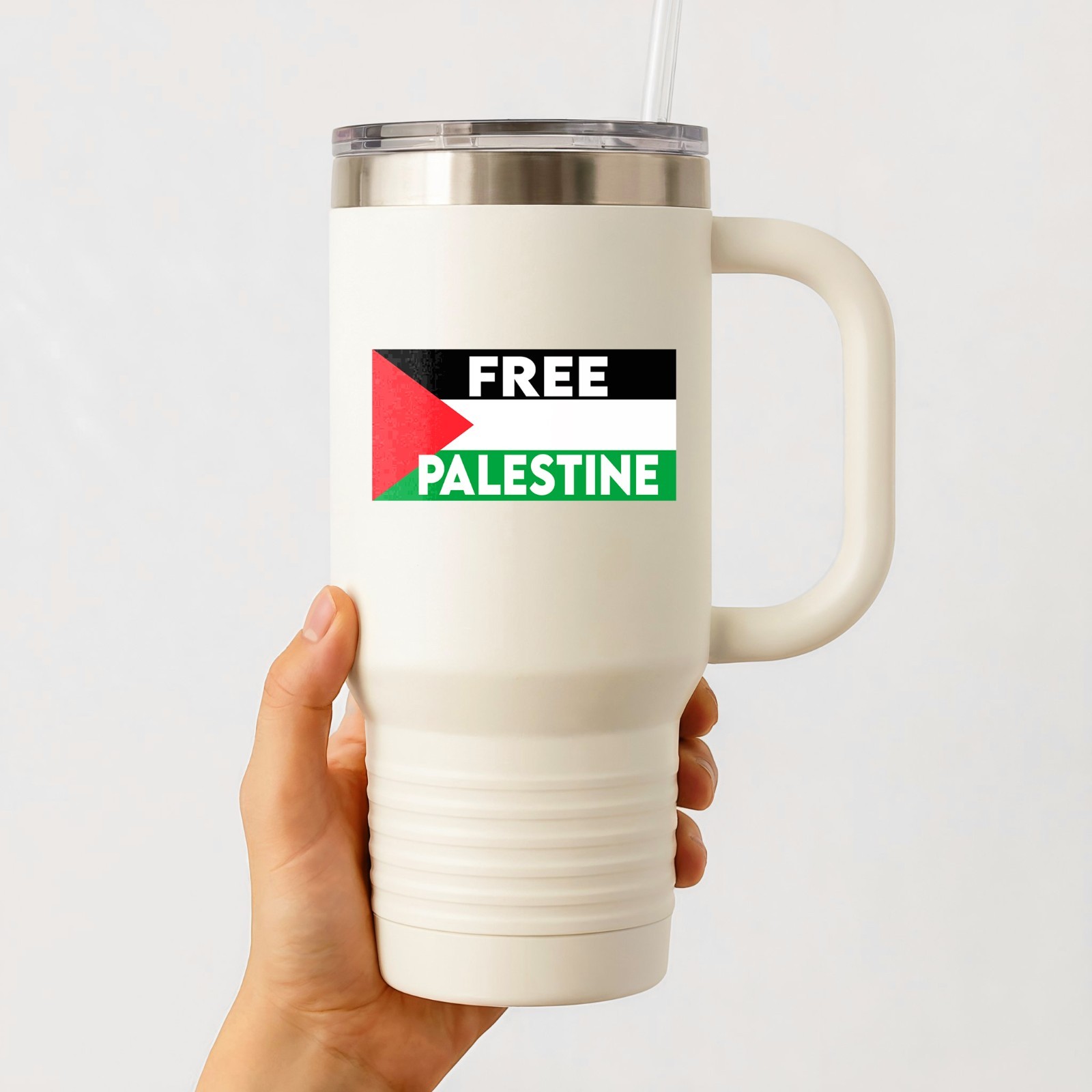 FREE PALESTINE Flag Sticker Die Cut Waterproof Vinyl Decal Smooth Surface