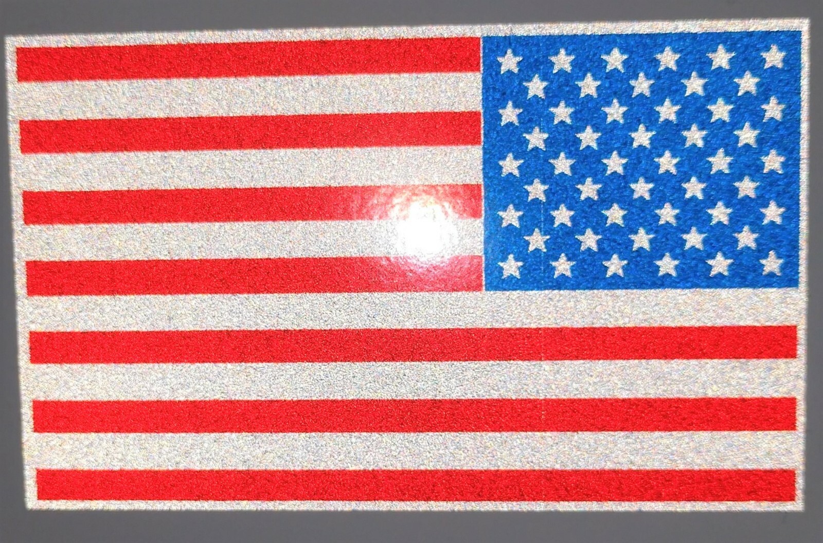 FULLY REFLECTIVE Reversed AMERICAN FLAG FIRE Car DECAL fire EMS Multiple Sizes