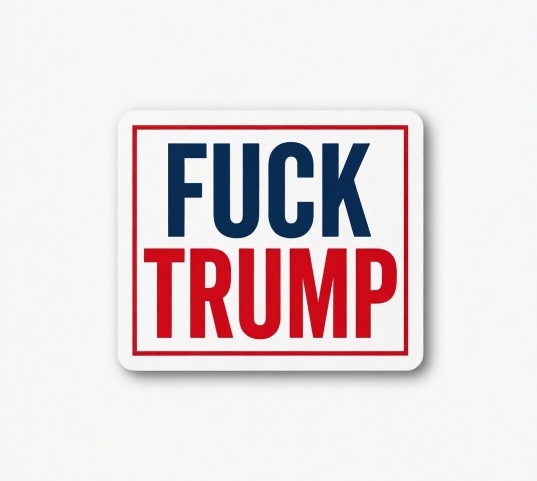 F TRUMP Sticker – Anti Trump Decal Vinyl Political Protest Car Laptop Sticker