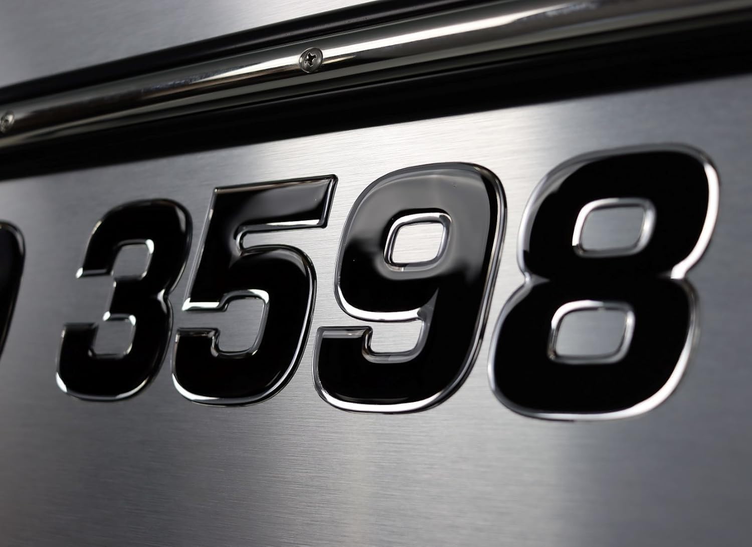 RAISED 3D BOAT REGISTRATION NUMBERS 3” DOMED MARINE DECALS NOT VINYL