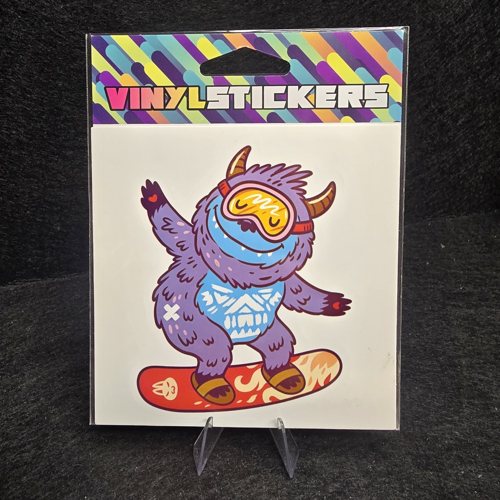 Snowboarding Yeti! Quality Vinyl Sticker UV/Weather Resist