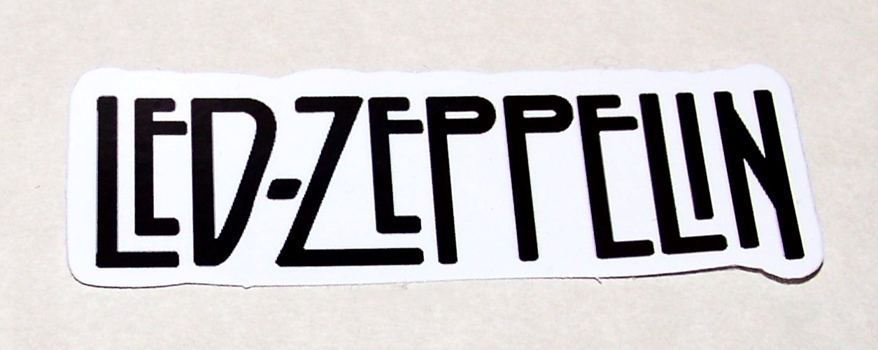 LED ZEPPELIN – Logo Die Cut Sticker Decal Music Band Rock Led Zeppelin