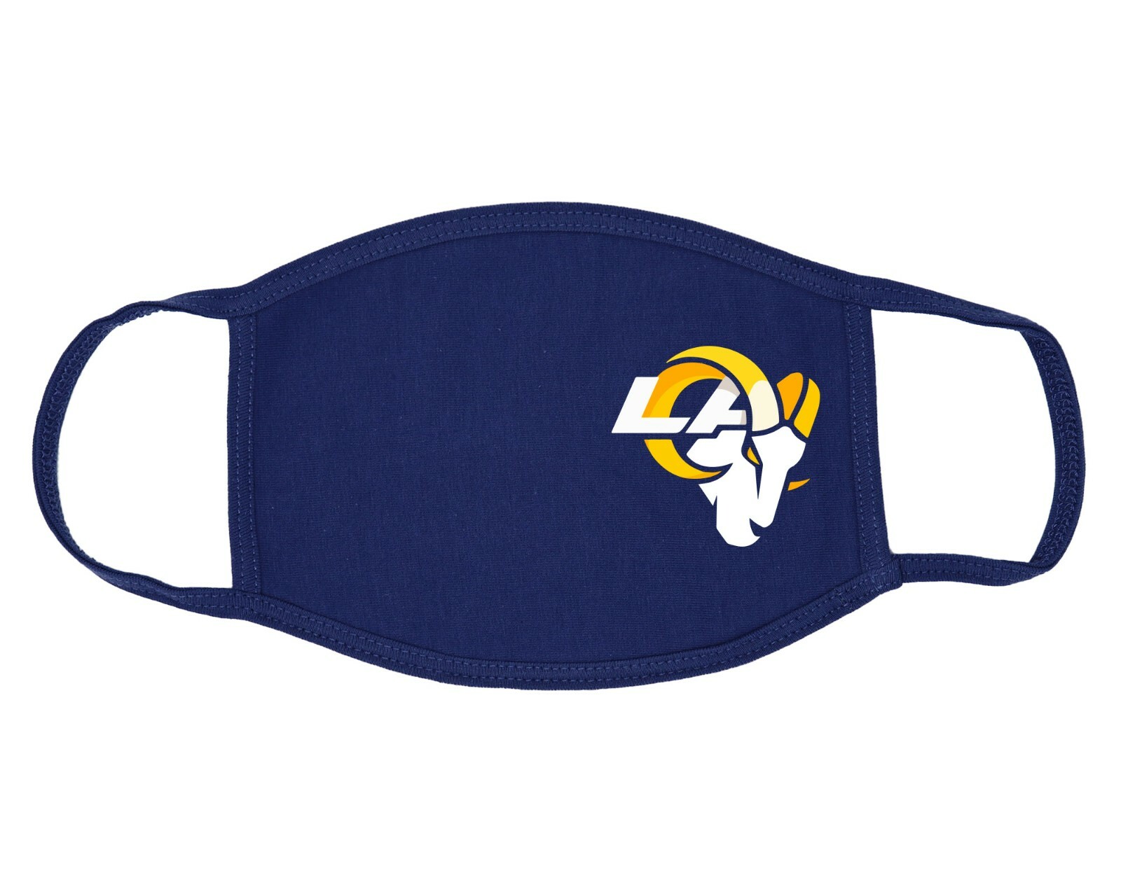 3PK LA Rams Face Mask Unisex One Size Comfy Breathable Cotton Spandex Cloth Mask