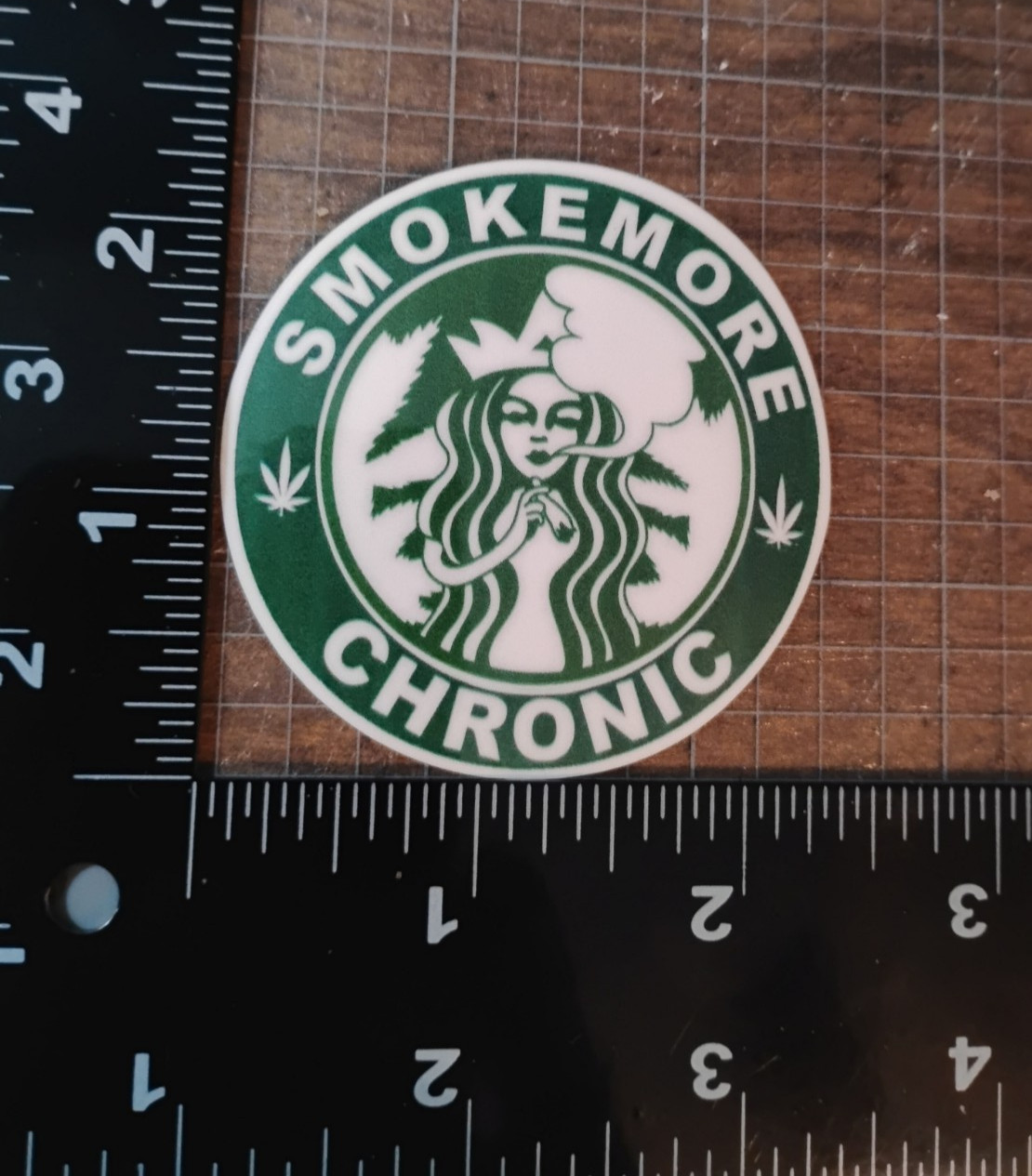 420 Funny Chronic & Coffee Stoner Humor Vinyl Decal Sticker