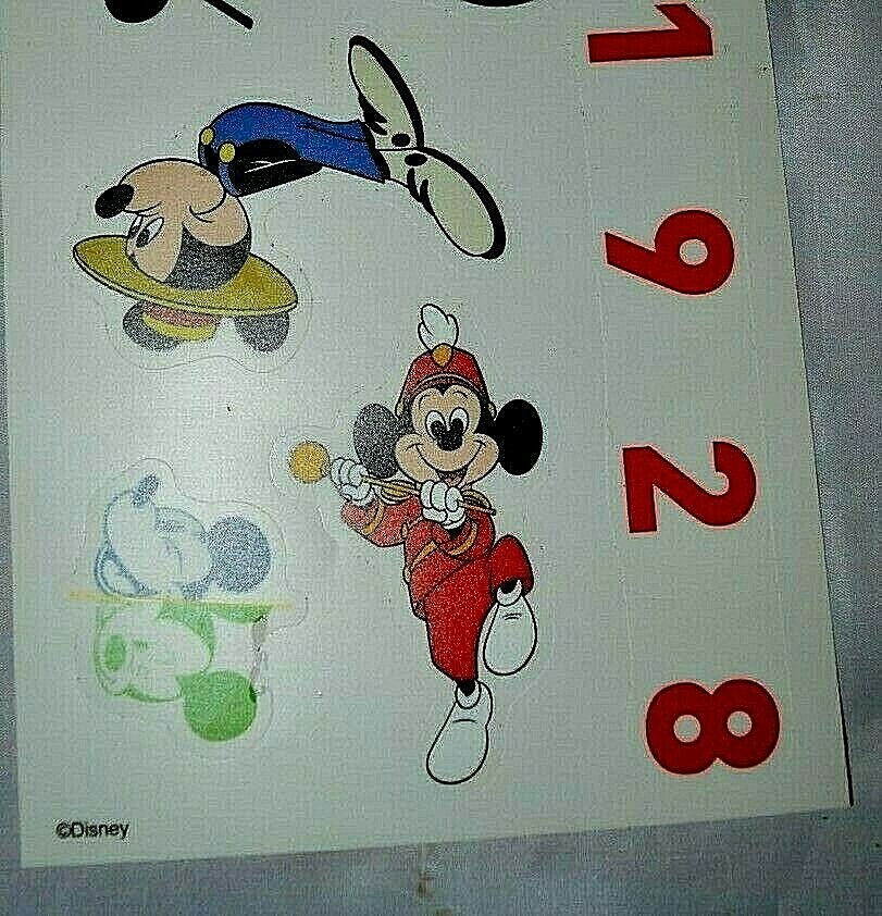 NEW 90 Years Of Magic Disney 1928 MICKEY MOUSE WALL DECALS AUTOCOLLANTS