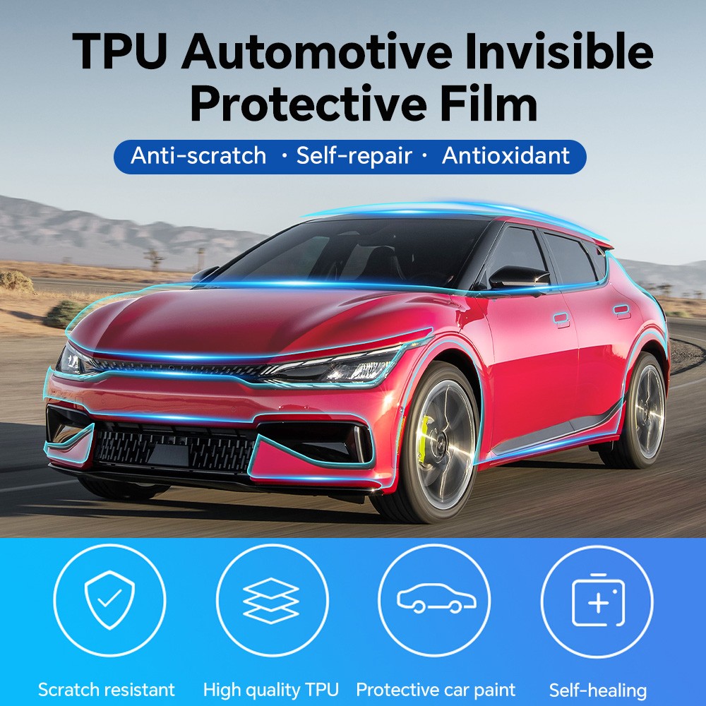 For KIA EV6 GT-Line 2022-2024 Paint Protection Film TPU PPF Pre-Cut Kit