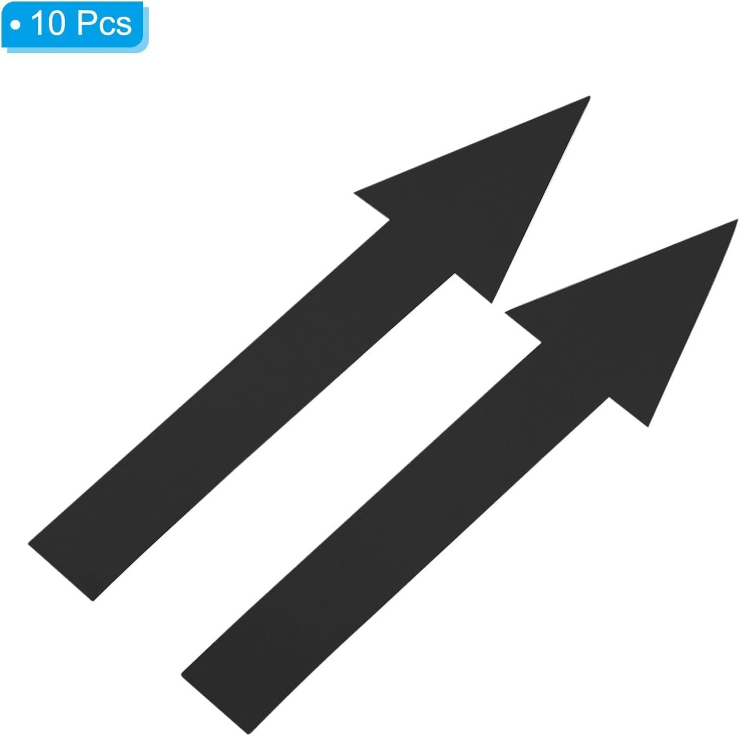 8"x2" Arrow Sticker Black, 10 Pack PVC Removable Self Adhesive Waterproof Flo…