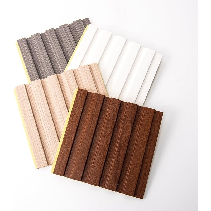 WPC Wall Panels Slat Design Easy DIY Waterproof Fire Rated Soundproof Durable US