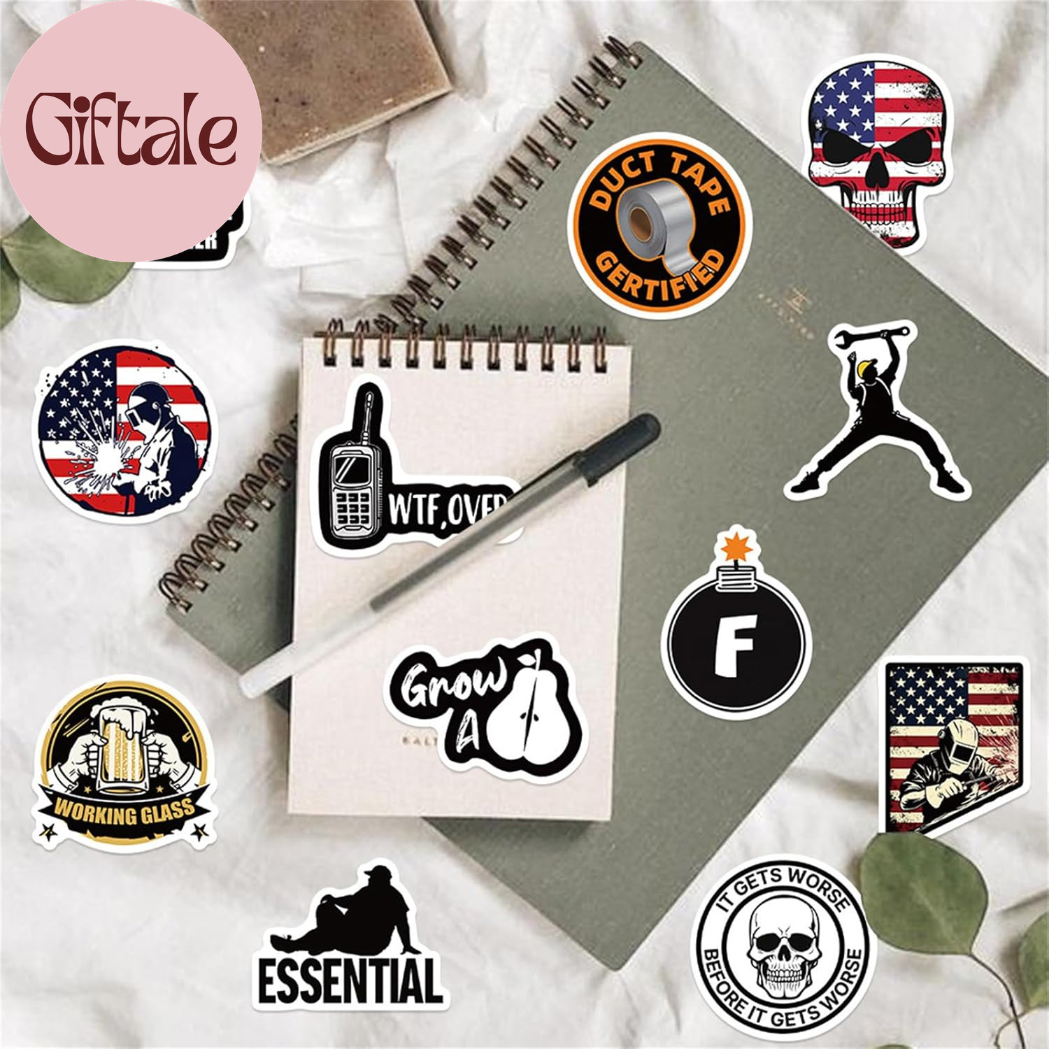 100 Pcs Funny Stickers for Adults (Dirty) Meme Water Bottles Sticker Pack Waterp