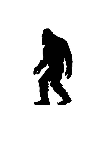 Bigfoot Sasquatch Set of 2 Vinyl Decals