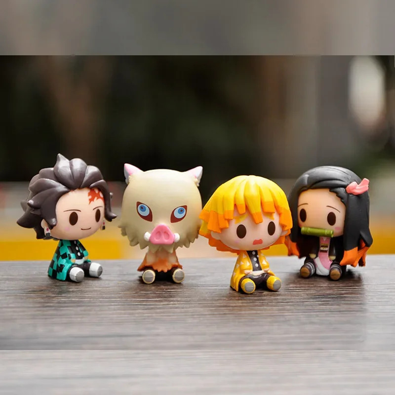 Kimetsu No Yaiba Action Figure – Tanjiro Nezuko Zenitsu Anime Model – Fans Gift