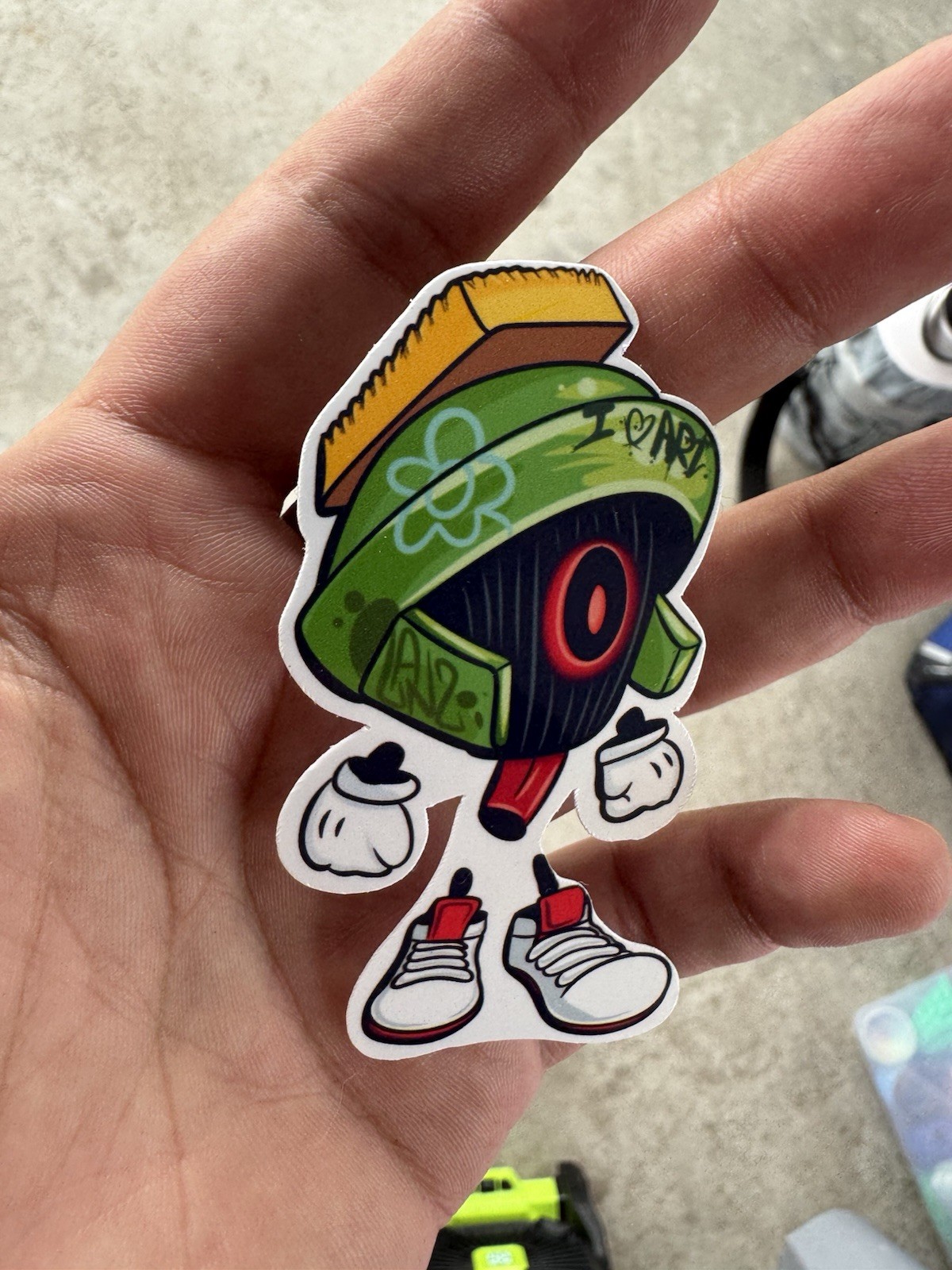 Custom Hand Drawn 3inch Vinyl Graffiti Stickers by LANZARTSTUDIO NEW 5pcs