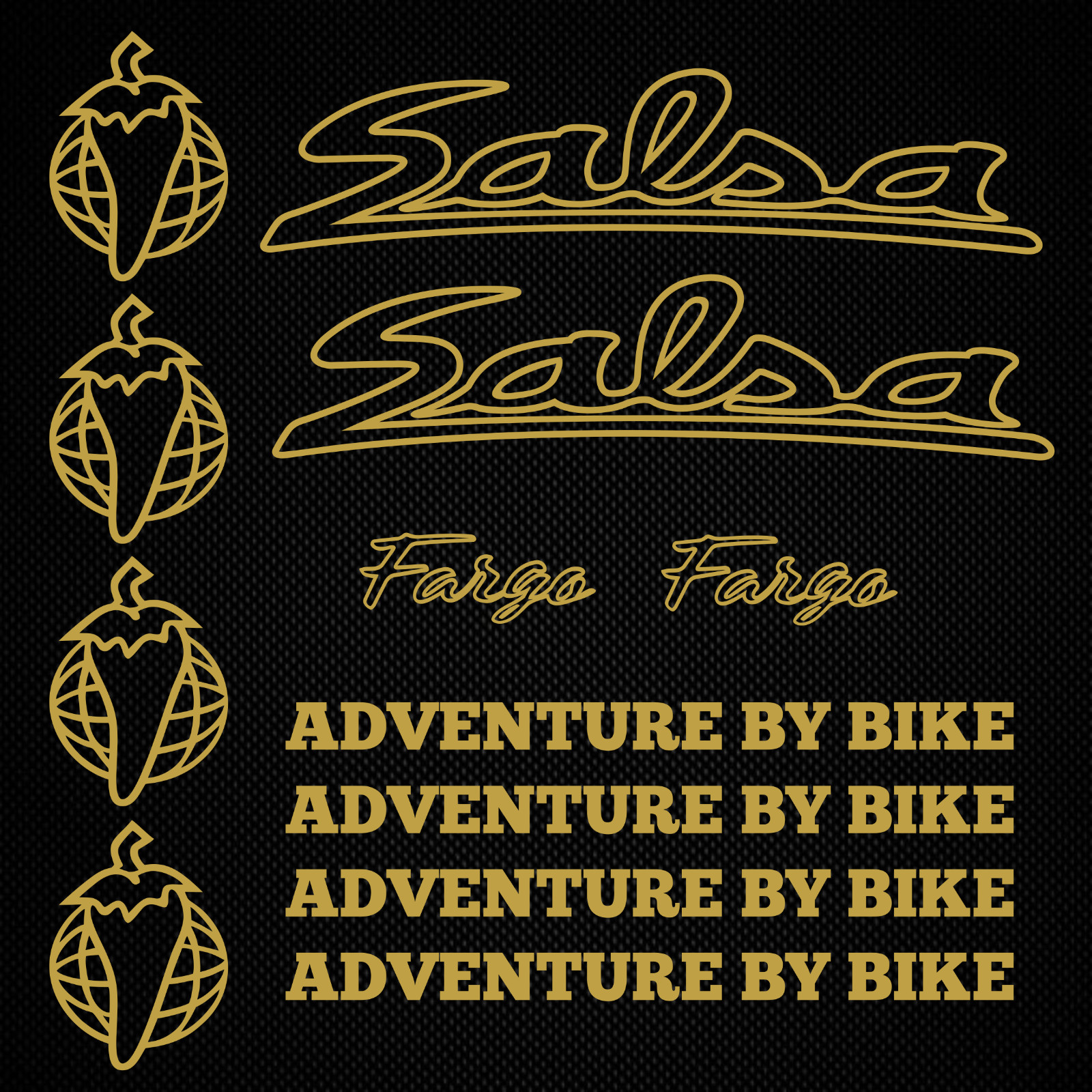 Salsa Fargo stickers bicycle frame paprika decals for road bike fork bmx mtb