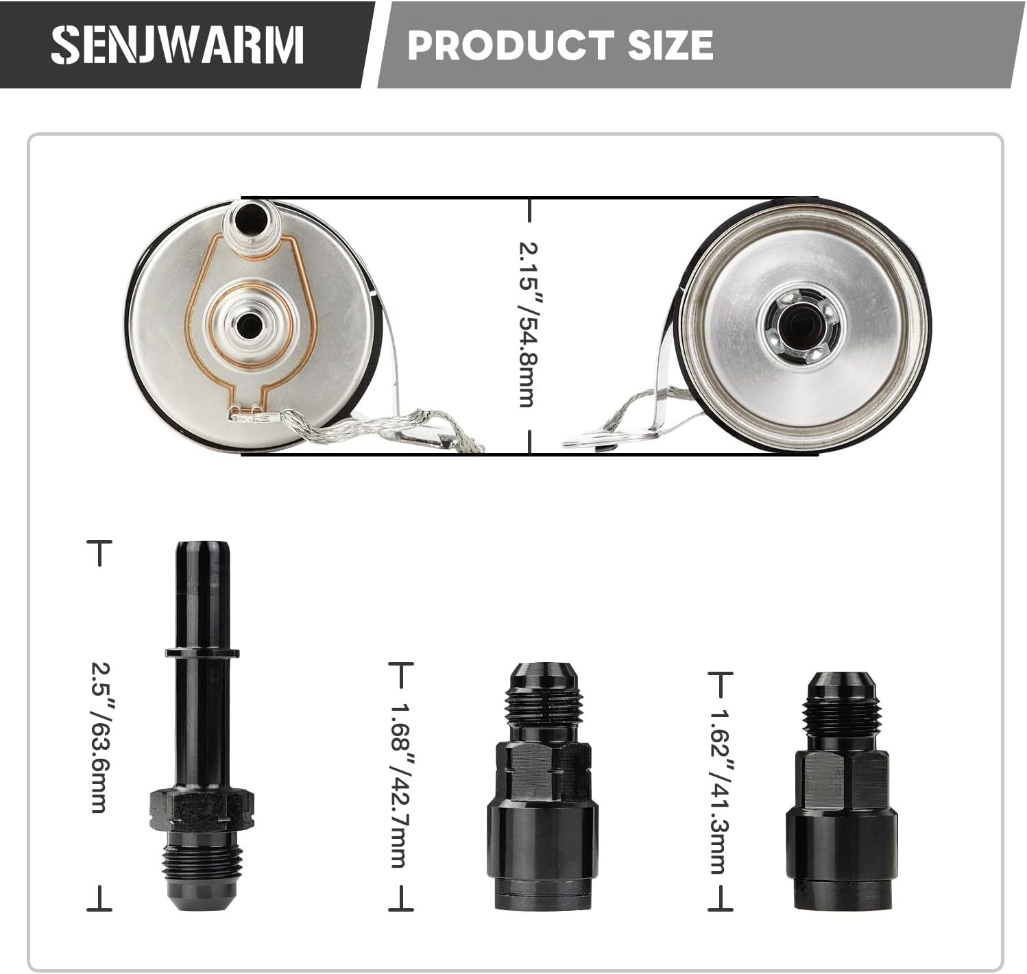 58 PSI fit Fuel Filter Regulator Kit for LS Swap EFI Conversion Corvette C5 5.3