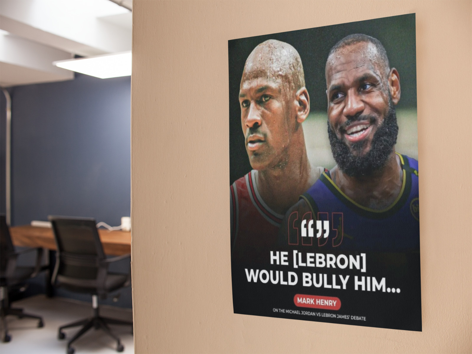 NBA Basketball LEBRON GOAT Wall Vinyl Decal Poster Removable Adhesive
