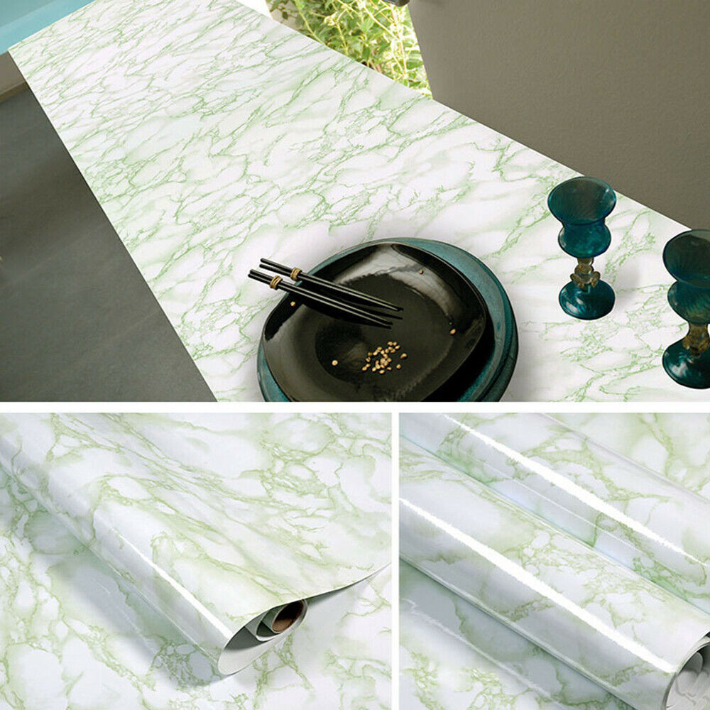 Marble Contact Vinyl Paper Self Adhesive Peel Stick Wallpaper Kitchen Countertop