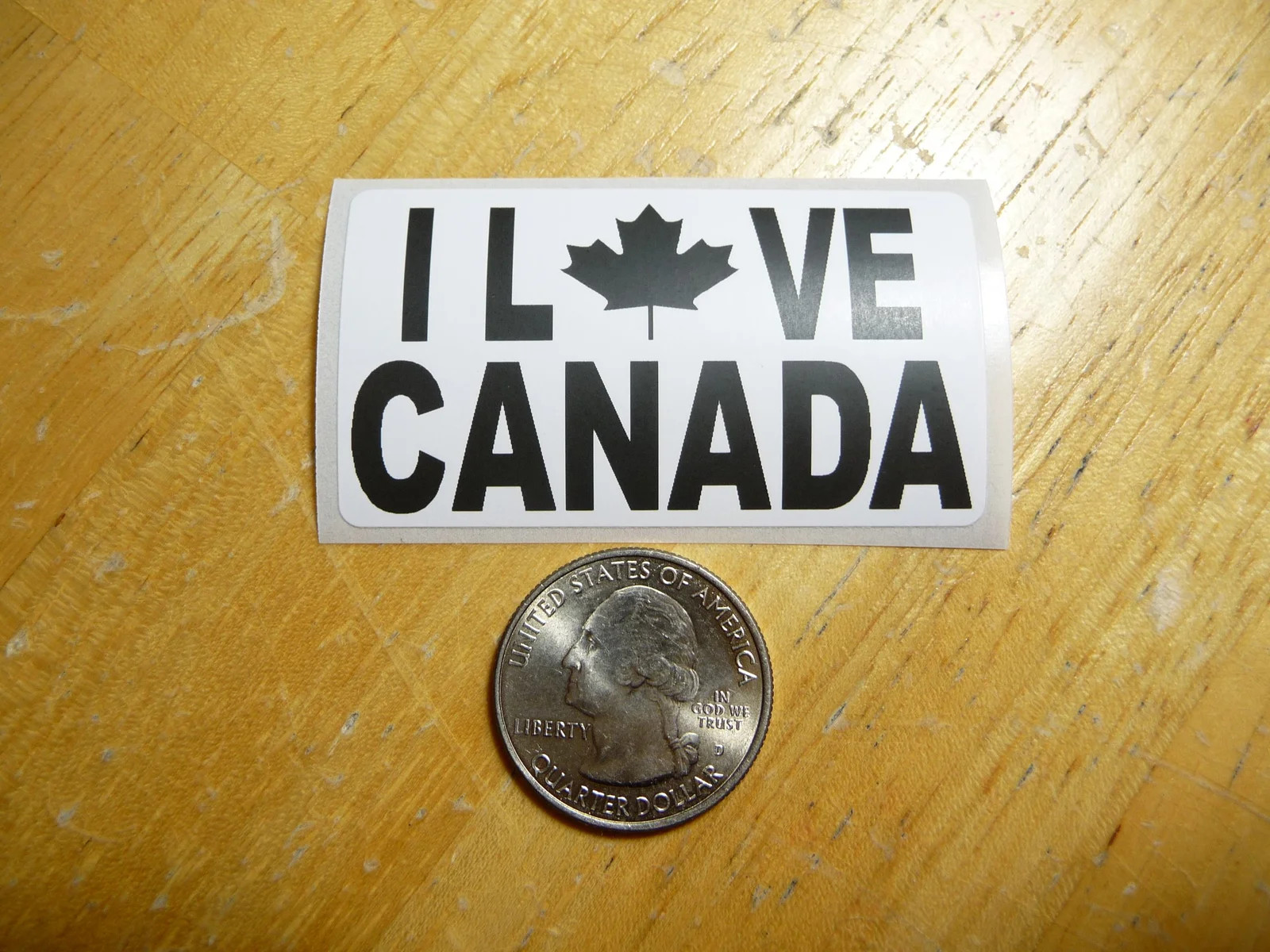 I LOVE CANADA STICKER DECAL 1 – 50 BULK PACK FUNNY CANADIAN SUPPORT PRIDE
