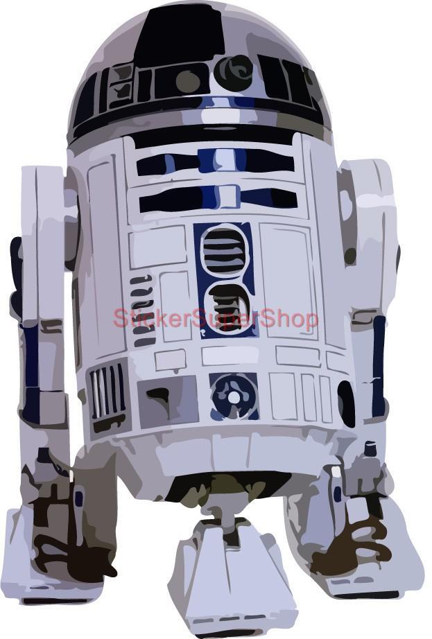 Choose Size – STAR WARS R2D2 ARTWORK Decal Removable WALL STICKER Decor Mural