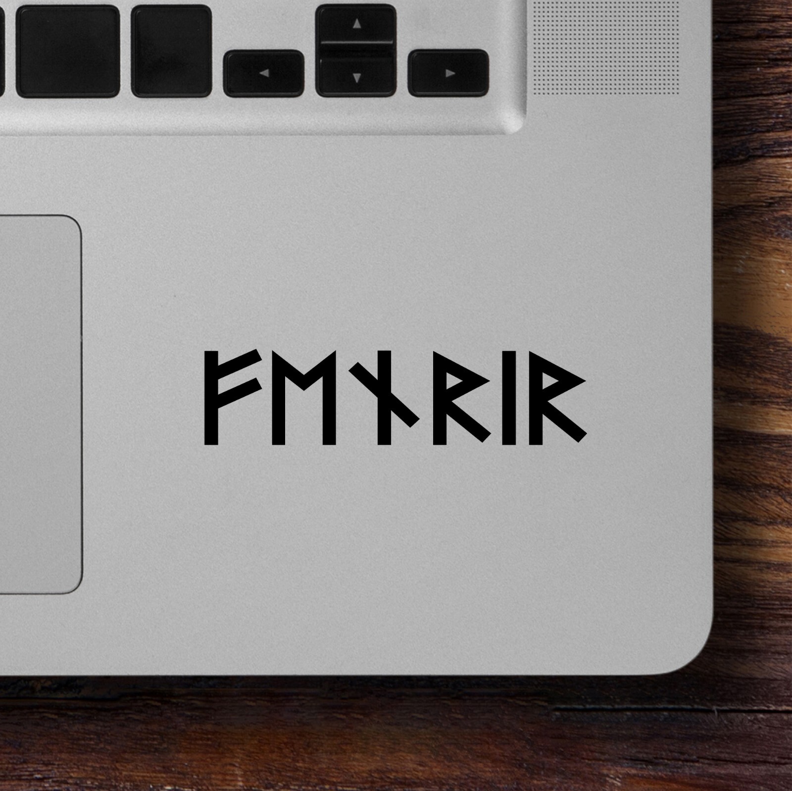 Fenrir in Futhark Vinyl Decal – Elder Viking Norse Wolf – Die Cut Sticker