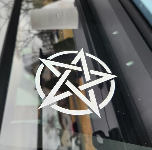 Pentagram Custom Vinyl Sticker Decal Pagan Witch Wicca Devil Satan Occult