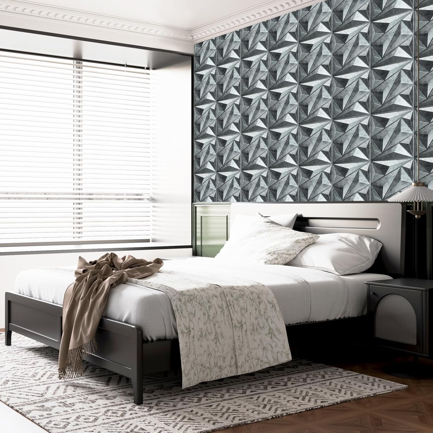 PVC 3D Textured Wall Panels – 33 Pack, Cover 32 Sq.Ft. Patina Bronze