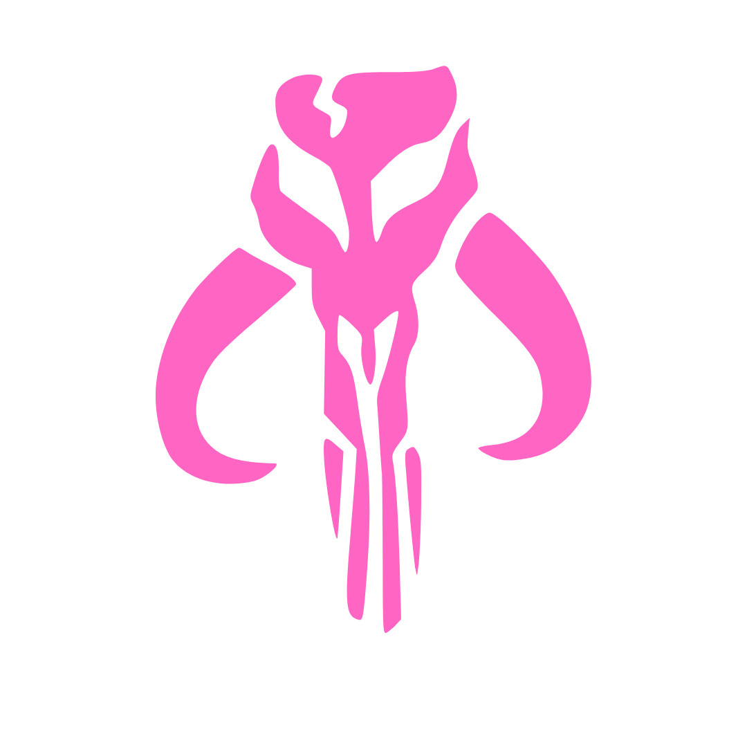 Bantha Skull Mandalorian Decal – Boba Fett, Baby Yoda, Star Wars, Car Window