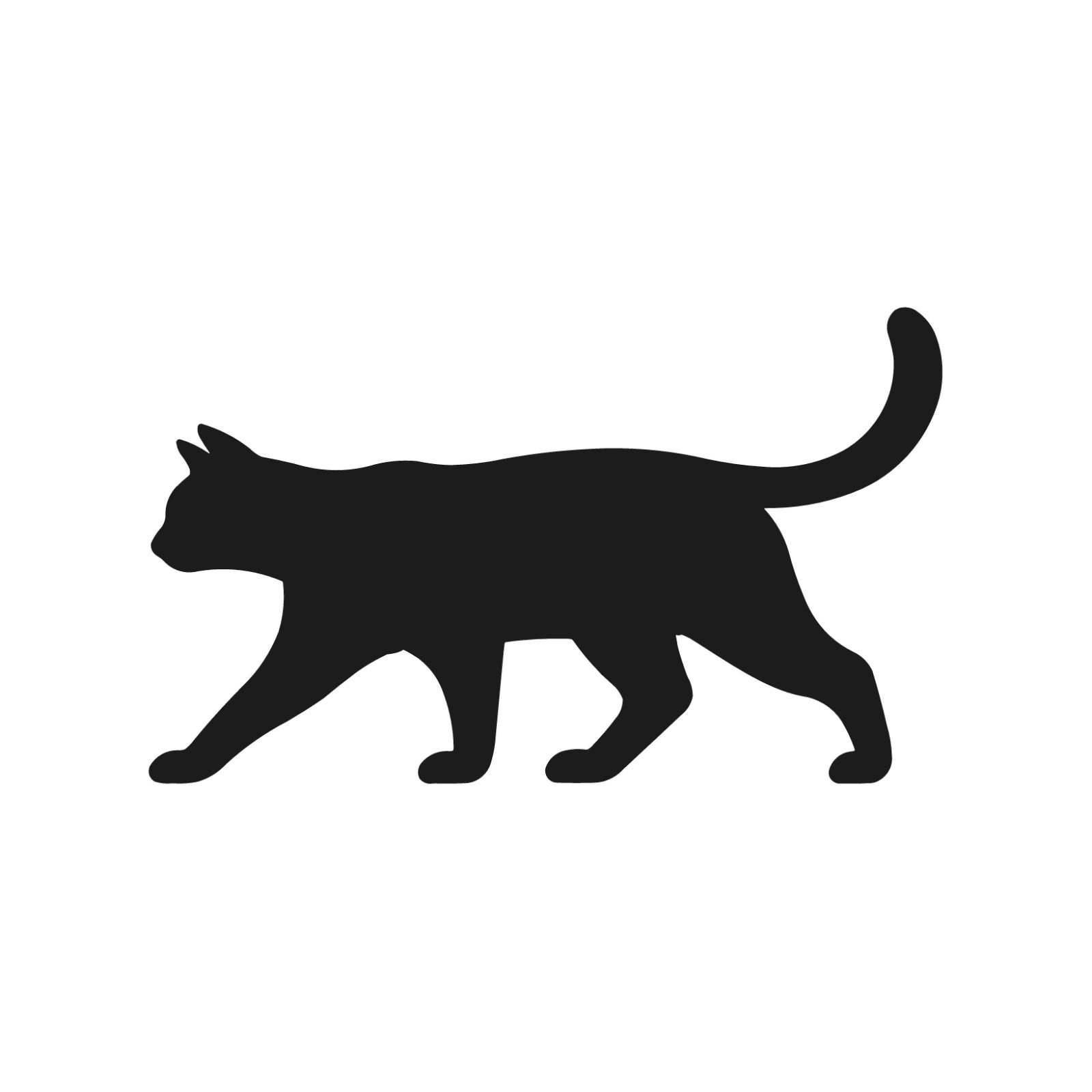 Cat silhouette Vinyl Decal Window Laptop Pet Animal Walking outline Sticker
